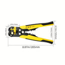 Alicate 5 em 1 Automático Decapador e Crimpador de Fios