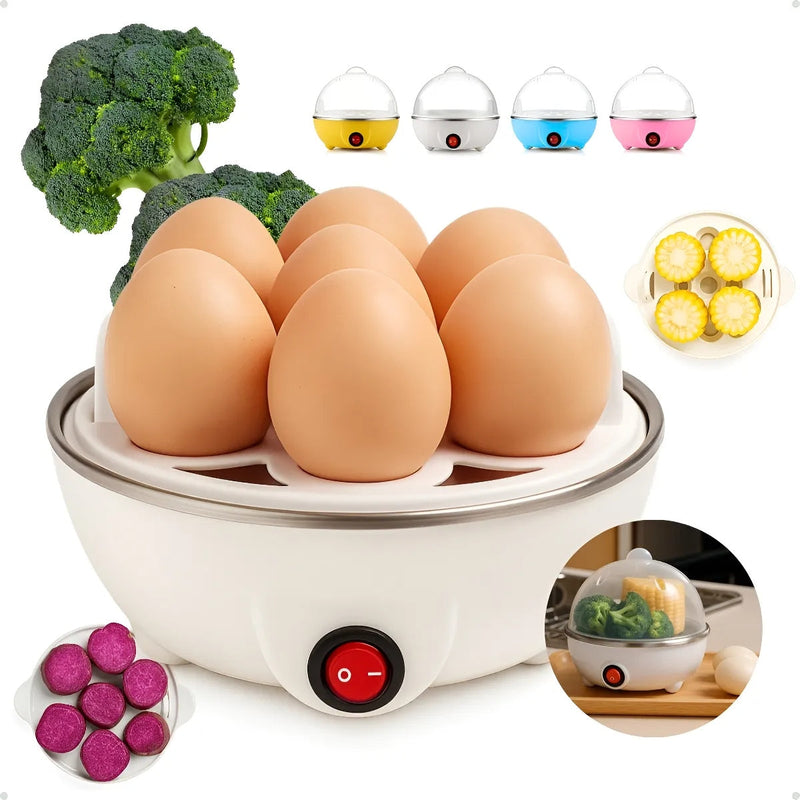 Aparelho Elétrico Cozedor de Ovos – Portátil a Vapor para Cozinha (110v/220v)