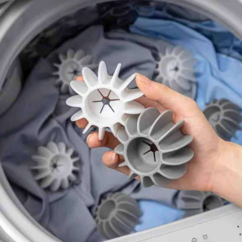 Kit 12 Bolas de Lavagem Reutilizáveis para Máquina de Lavar