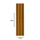 Kit 20 Painéis de Revestimento Ripado Decorativo em MDF – 45x11cm para Parede