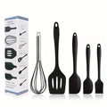 Kit 5 Utensílios de Cozinha em Silicone Resistente ao Calor