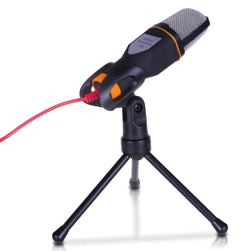 Microfone Profissional Condensador com Tripé